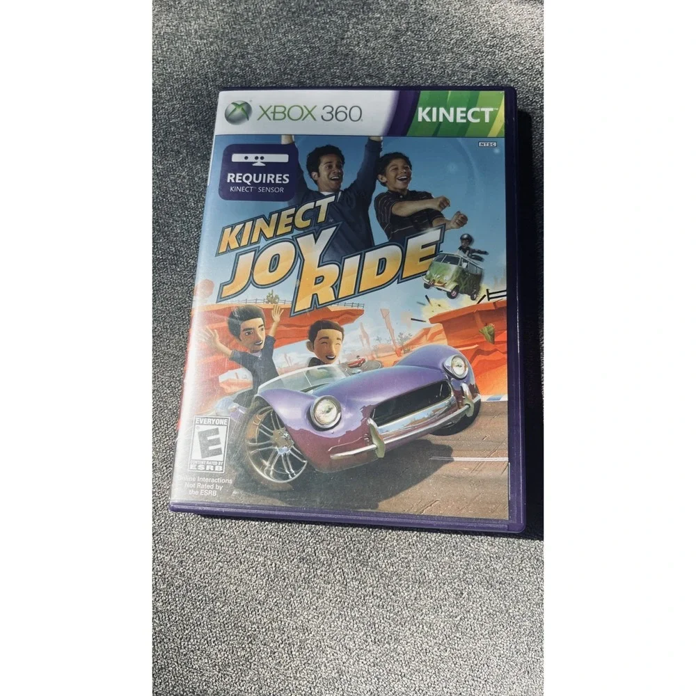 Microsoft Kinect Joy Ride Xbox 360 NTSC Purple Case Racing Game Rated E